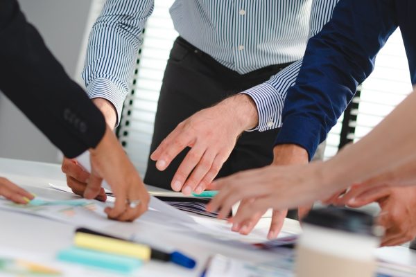 professional business marketing teamwork concept, group of businessman person startup team